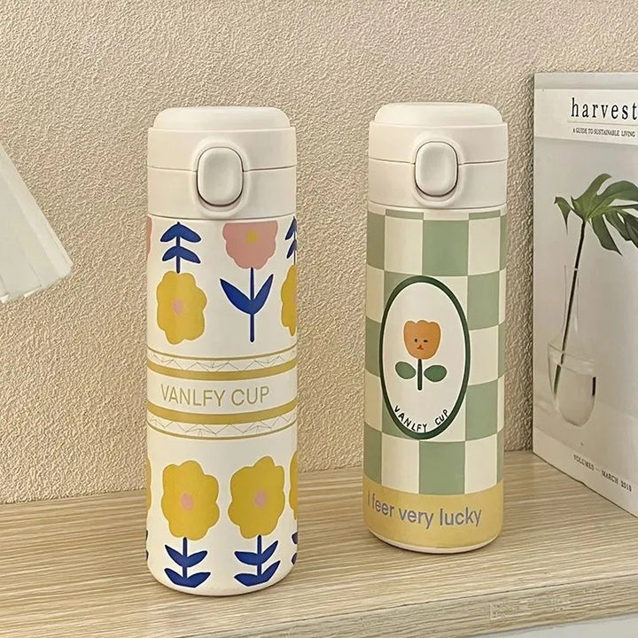 Dame isolert drikkeflaske med variert motiv Luvikno