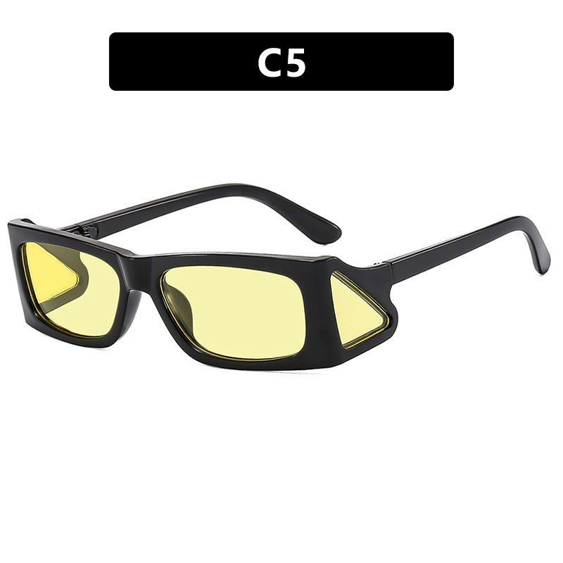 Damer ekstravagante solbrille i geometrisk design Luvikno