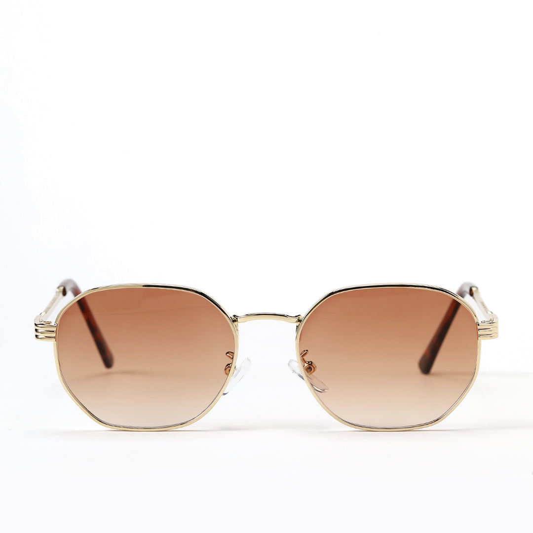 Dame moterik solbrille med ramme i høy kvalitet av metall og elegante linser Luvikno