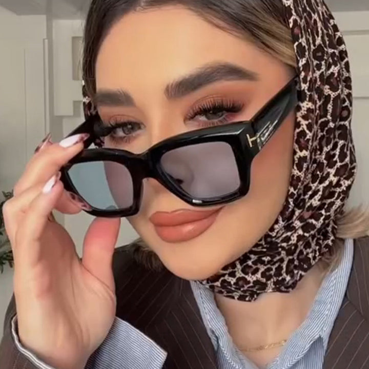 Dame trendy oversized solbriller Luvikno