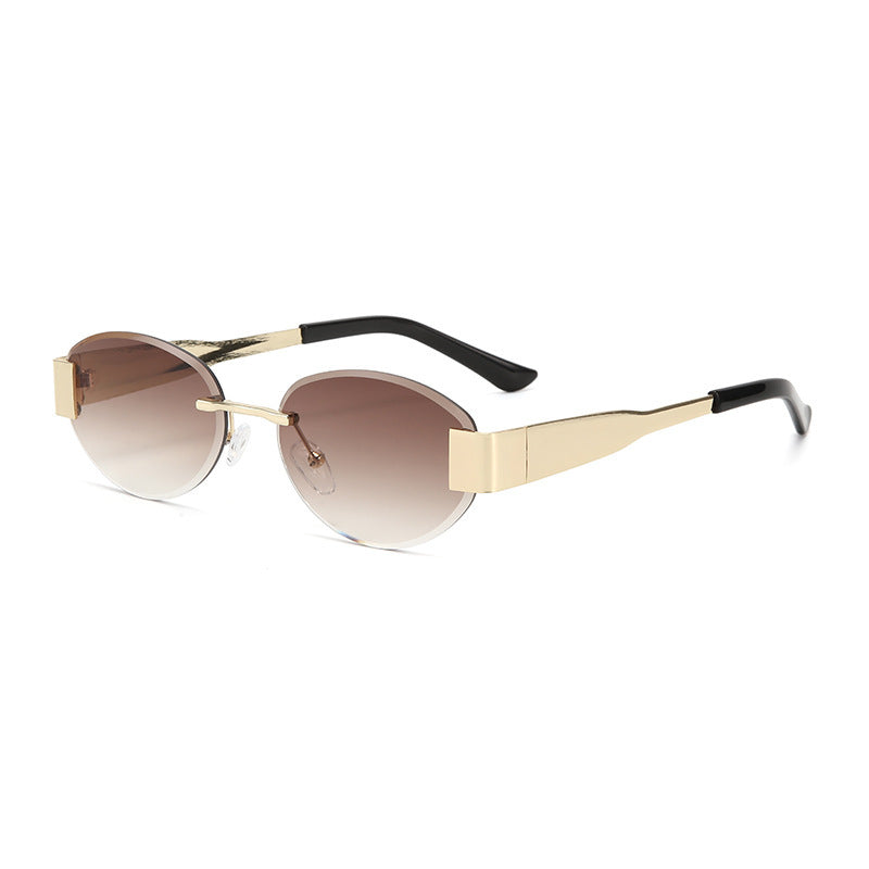 Dame glamorøs solbrille med klar, elegant ramme og beskyttende UV-filter Luvikno