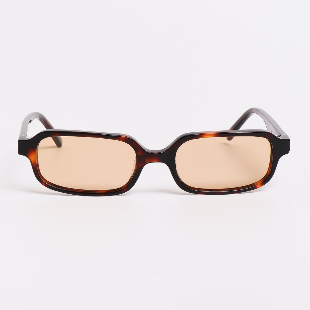 Dame solbrille i moderne, kantete design med høyt utviklede UV-beskyttelseslinser Luvikno