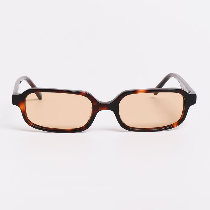Dame solbrille i moderne, kantete design med høyt utviklede UV-beskyttelseslinser Luvikno