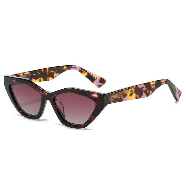 Dame Cat-Eye solbrille med unikt design og høy kvalitet UV-beskyttelse Luvikno