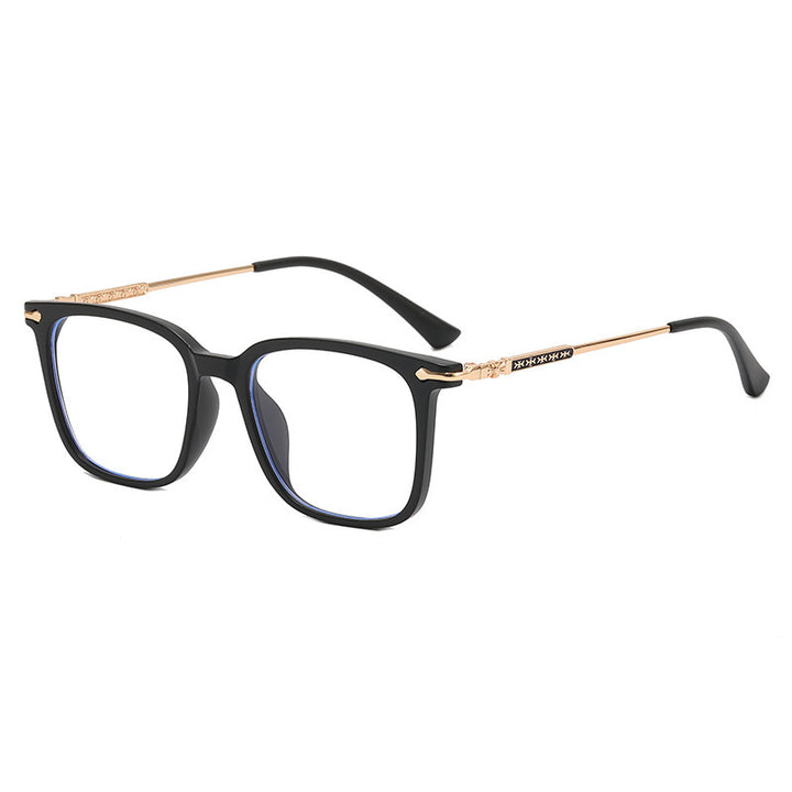 Dame moteriktig solbrille med elegant ramme og kontrasterende glass Luvikno