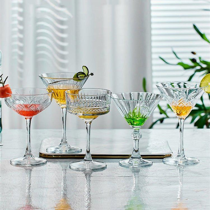 Mønstret Martini Cocktail Glasser | Luvikno