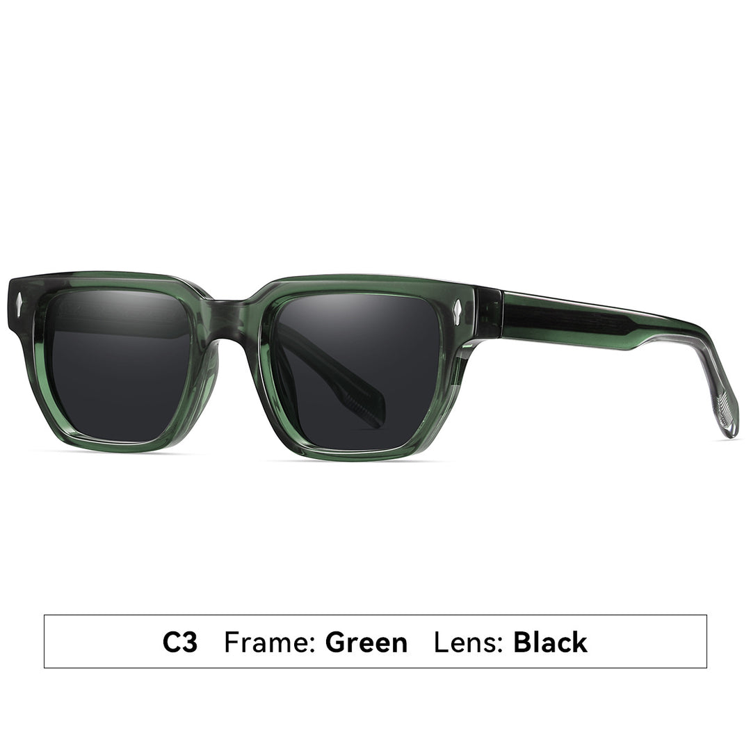 Dame solbrille i moderne, elegante kvadratdesign Luvikno