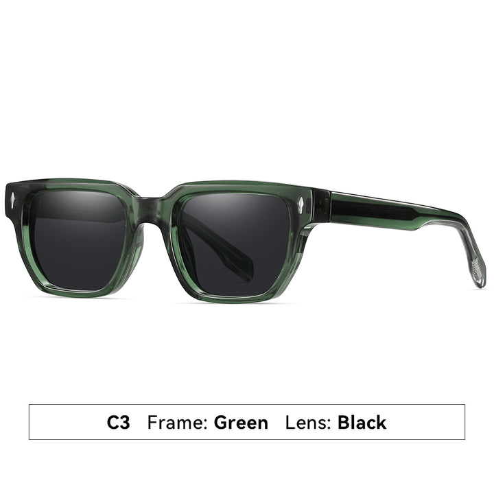 Dame solbrille i moderne, elegante kvadratdesign Luvikno