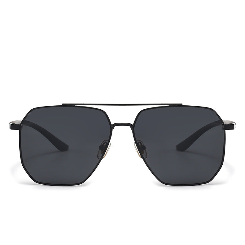 Herrer fashionable solbriller med edel ramme og polariserte glass Luvikno