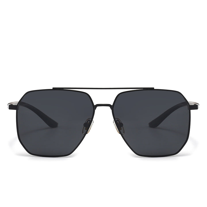 Herrer fashionable solbriller med edel ramme og polariserte glass Luvikno