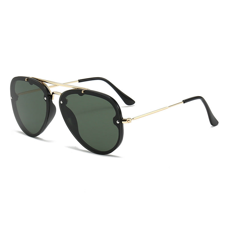 Dame ekstravagant solbrille med stilfull ramme og UV-beskyttelse Luvikno