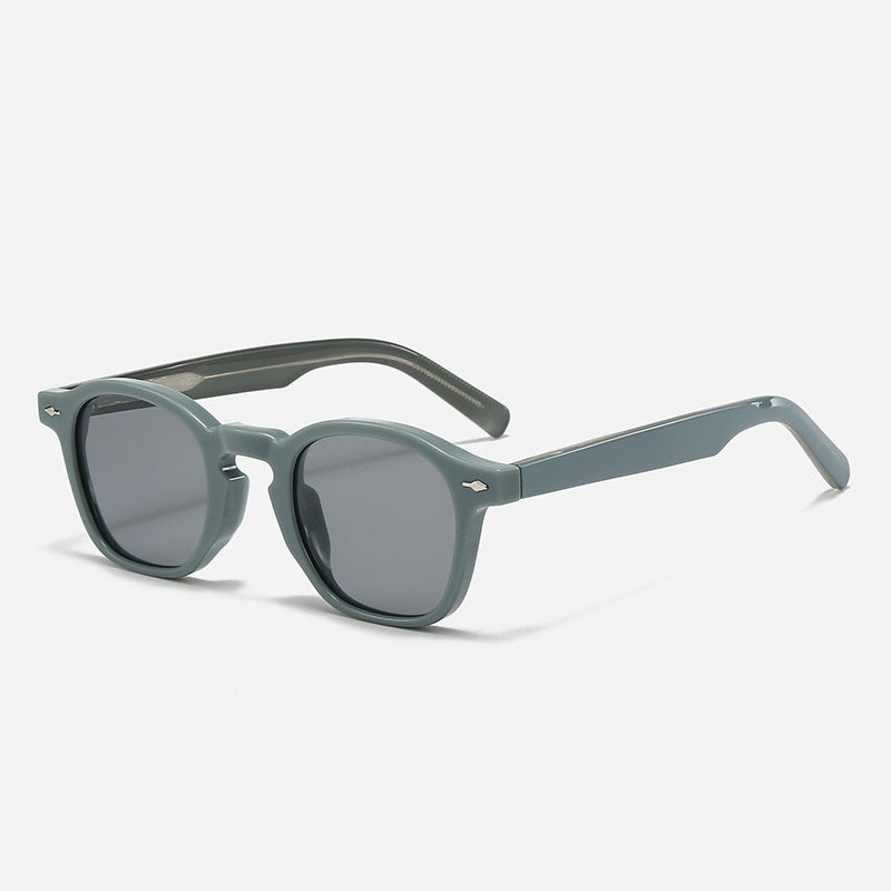 Dame designer solbrille med høykvalitets acetatrahm og UV-beskyttelse Luvikno