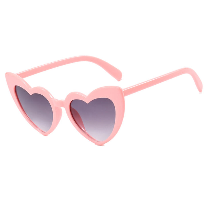 Dame hjerteformet solbrille med polariserte glass og ramme i høy kvalitet пластиковый Luvikno