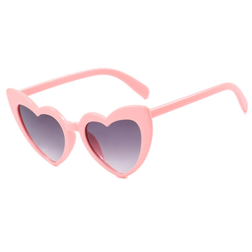 Dame hjerteformet solbrille med polariserte glass og ramme i høy kvalitet пластиковый Luvikno