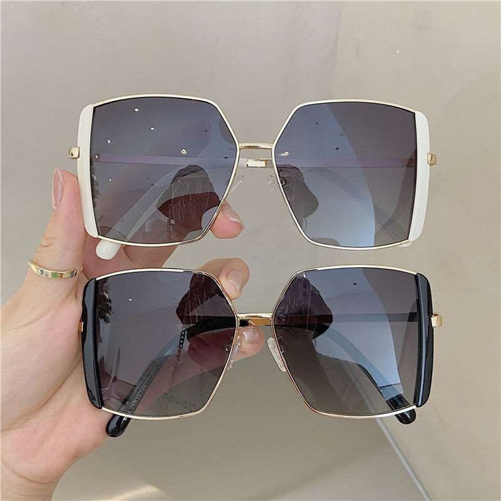 Dame trendy firkantet solbrille Luvikno