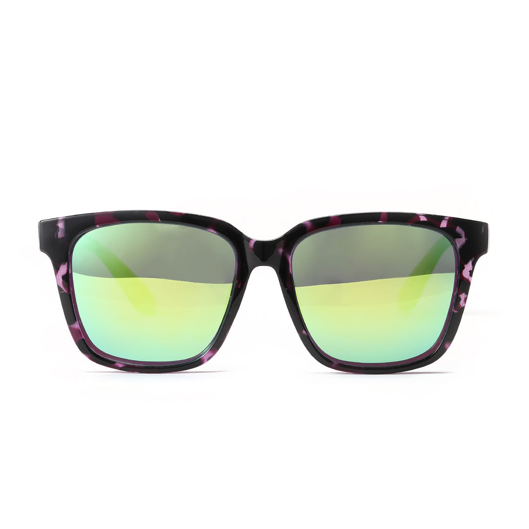 Dame kvadratisk solbrille med UV-beskyttelse og moderne design Luvikno