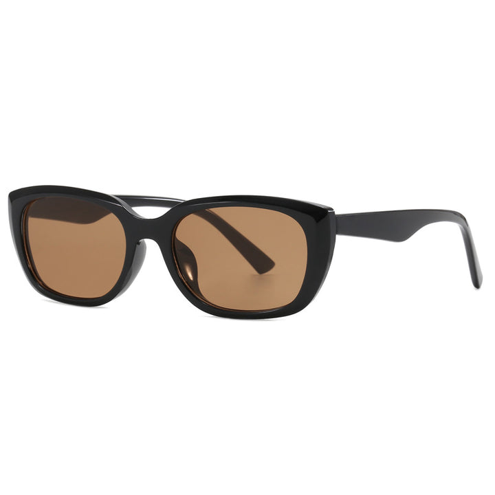 Dame trendy cat-eye solbriller i minimalistisk design Luvikno