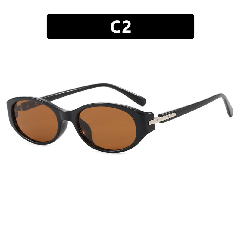 Damen cat-eye solbrille med robust ramme og polariserte linser Luvikno