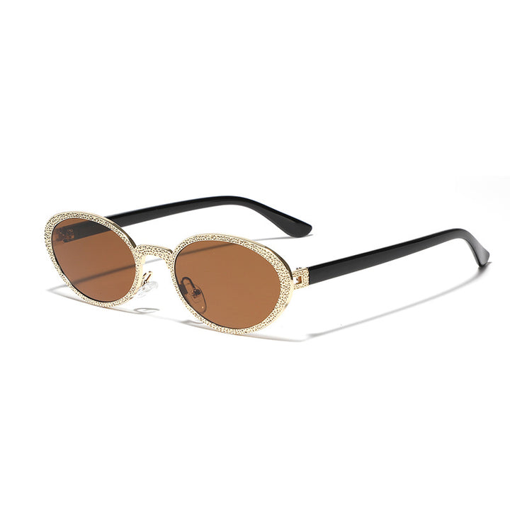 Dame Glamourøs solbrille med glitrende rammedekorasjon Luvikno