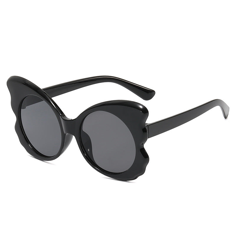 Dame Cat-Eye solbriller med unik rammeform og UV-beskyttelse Luvikno