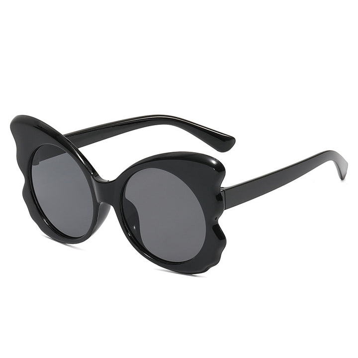 Dame Cat-Eye solbriller med unik rammeform og UV-beskyttelse Luvikno