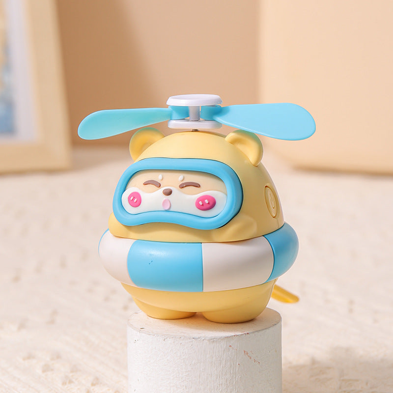 Unisex Bærbar Mini-vifte i morsom panda-design Luvikno