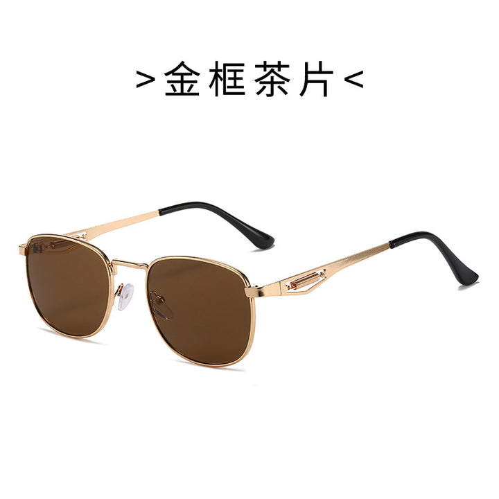 Dame Fashionable Pilot Sunglasses with High-Quality Metal Frame Luvikno