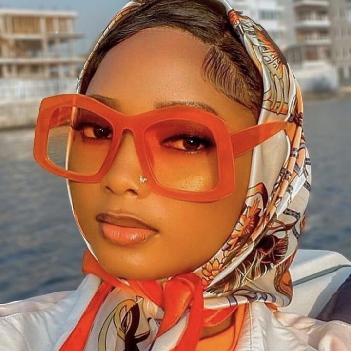 Damer stor solbrille med moteriktig design og UV-beskyttelse Luvikno