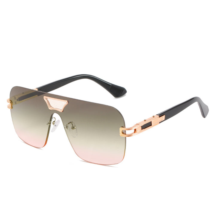 Damer moterik oversized solbriller med spesialramme og UV-beskyttelse Luvikno