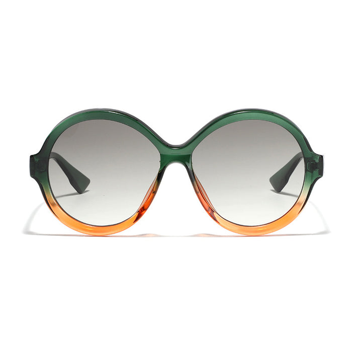 Dame oversized moteriktig solbrille med unik rammeform Luvikno