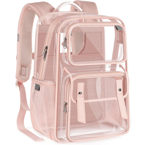 Unisex transparent ryggsekk med flere rom og pustende design Luvikno