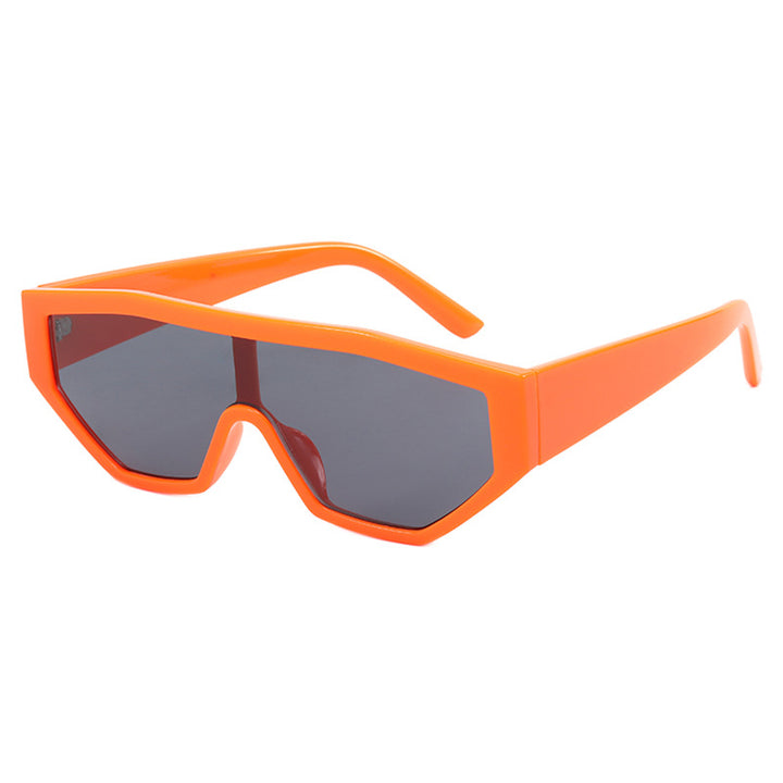 Dame moteriktig solbrille i dyrepels-look Luvikno