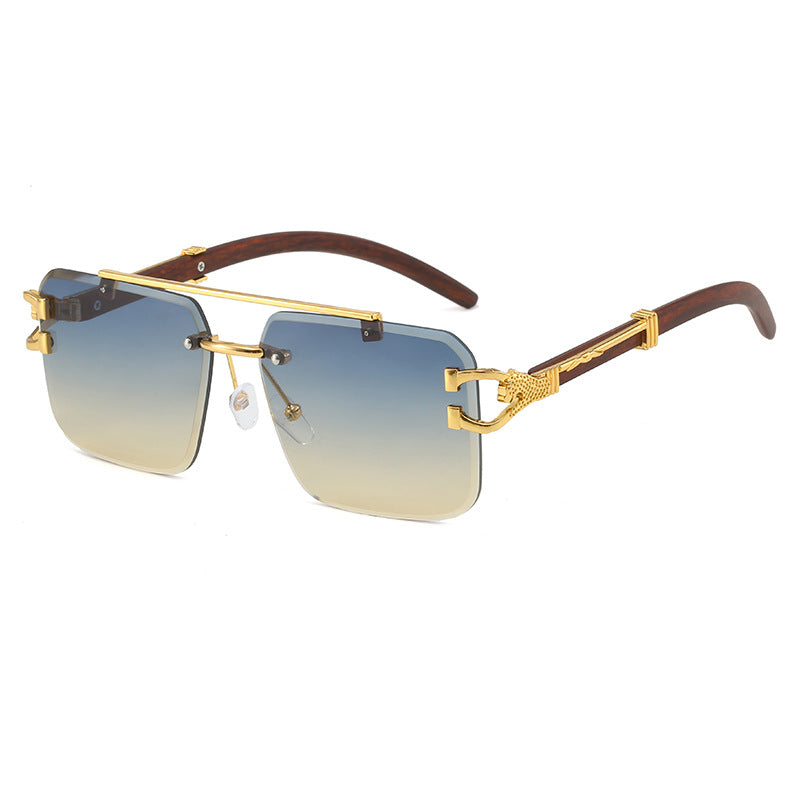 Dame eksklusiv designer-solbrille med luksuriøse detaljer Luvikno