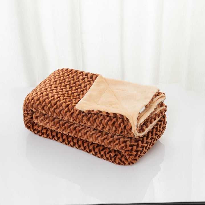 Damer myk og koselig mikrofiber-pledd Luvikno