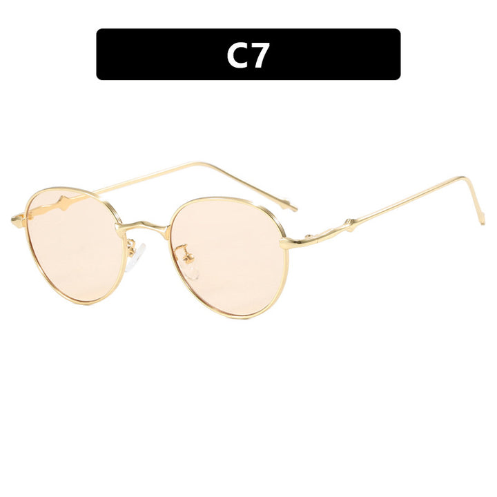 Dame elegant solbrille i moderne oval design Luvikno