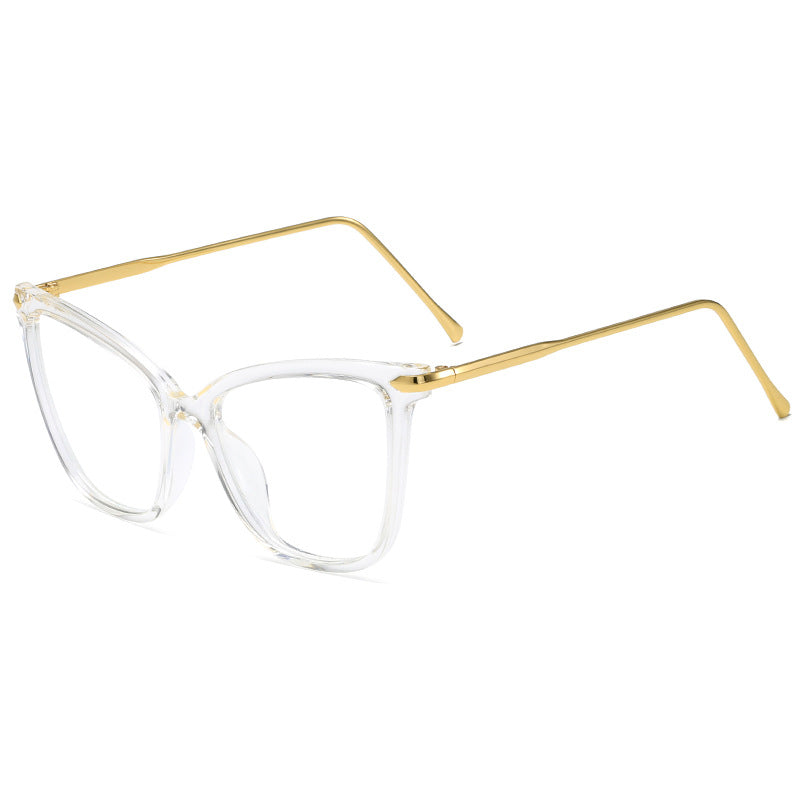 Dame Cat-Eye Briller med filigran metallramme Luvikno