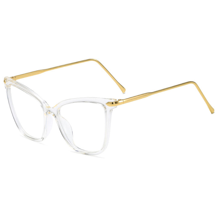 Dame Cat-Eye Briller med filigran metallramme Luvikno