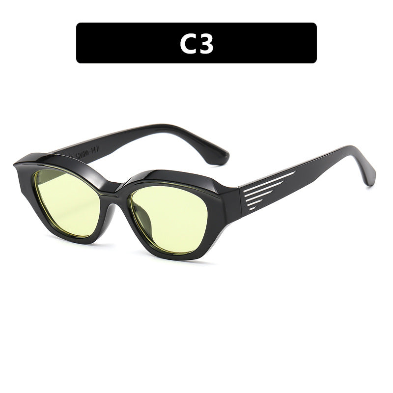 Dame Cat-Eye solbriller med markant ramme og UV-beskyttelse Luvikno