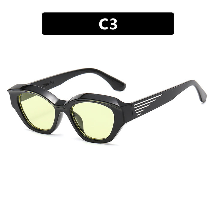 Dame Cat-Eye solbriller med markant ramme og UV-beskyttelse Luvikno