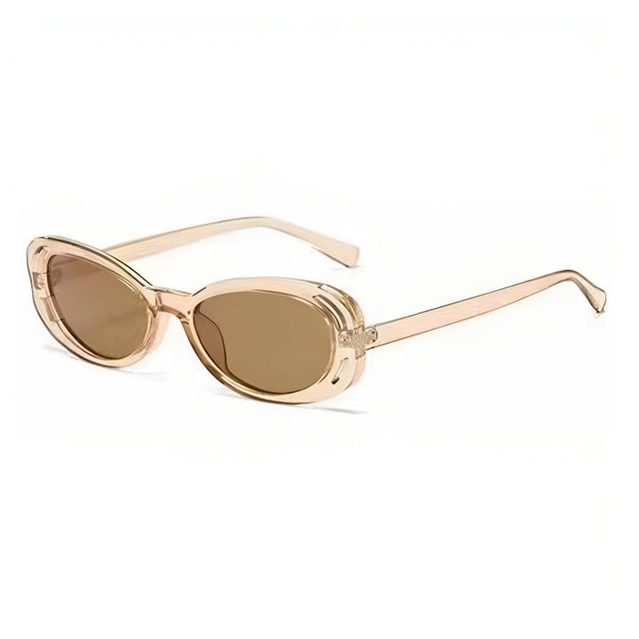 Damer Cat-Eye solbriller med elegant, transparent ramme og UV-beskyttelse Luvikno