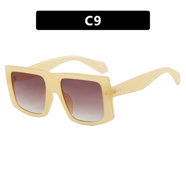 Dame kvadratisk solbrille med robust plastinnfatning og beskyttende UV-filter Luvikno