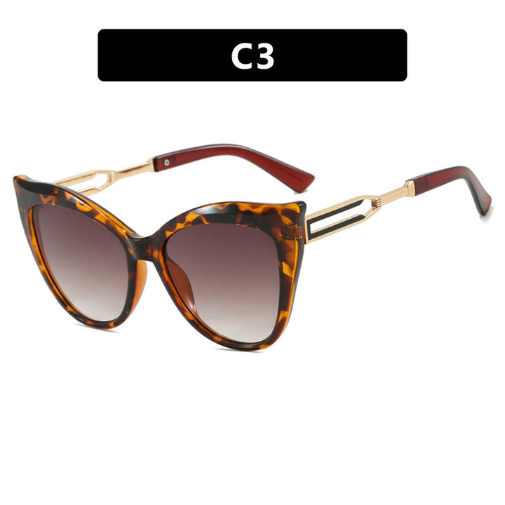 Dame cat-eye briller med elegant metallramme Luvikno