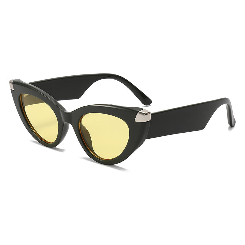 Dame Cat-Eye solbriller i luksuriøst skilpadde-design Luvikno