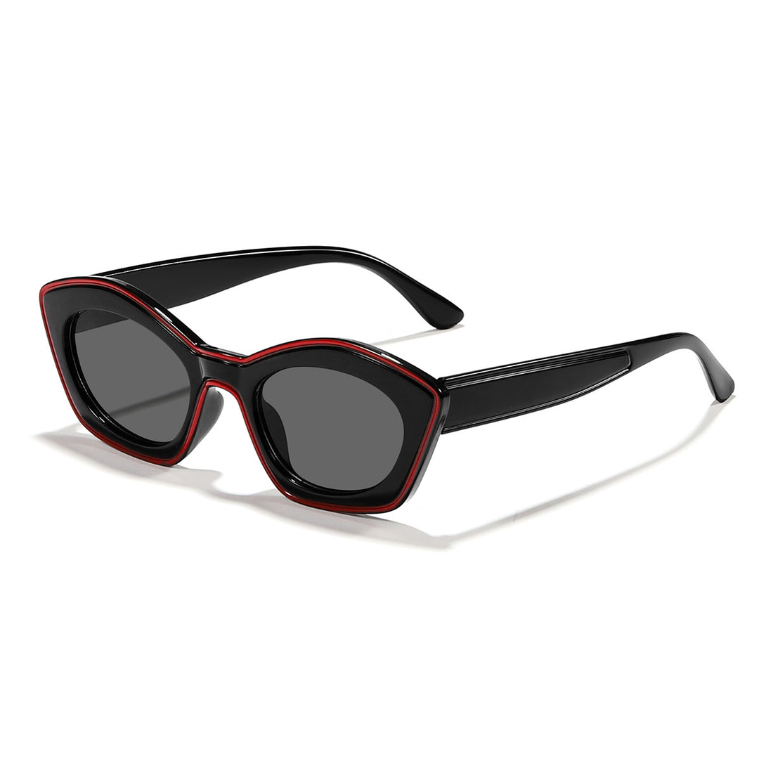 Dame moteriktig solbrille med elegant ramme og trendy design Luvikno