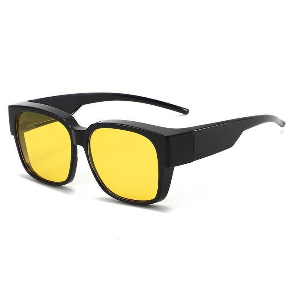 Dame oversized solbrille med geometrisk design Luvikno