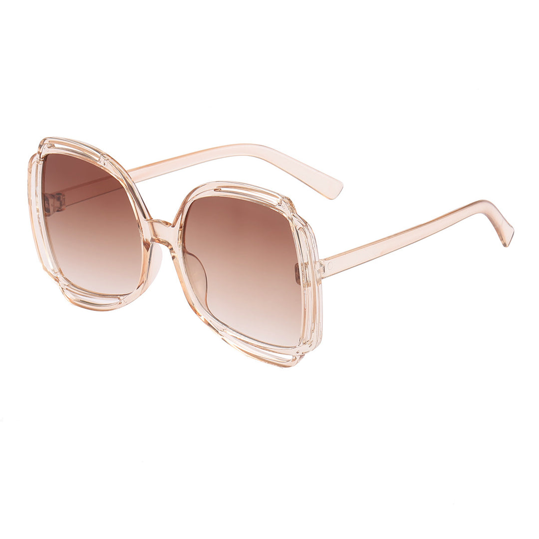 Dame Fasjonssolbrille med moderne ramme og UV-beskyttelse Luvikno