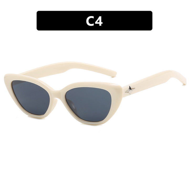 Dame Cat-Eye solbriller i moderne design med stilig ramme Luvikno