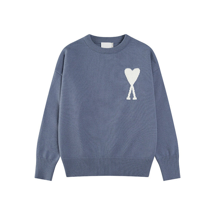 Luvik | Hjerte brodert dame genser