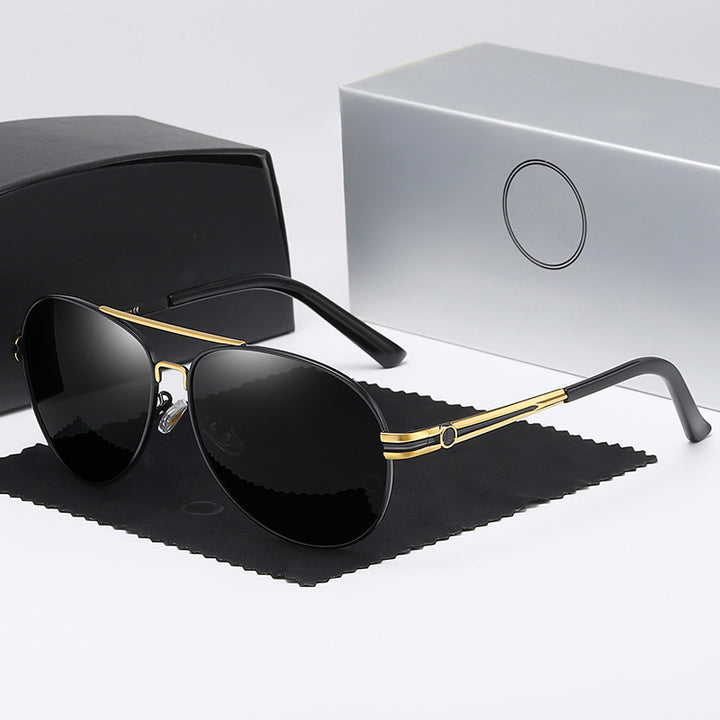 Dame elegant solbrille med smal ramme og UV-beskyttelse Luvikno