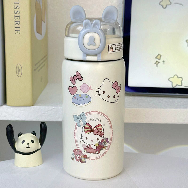 Damen Isoliertrinkflasche mit sicherem Klappverschluss und niedlichem Design Luvikno
